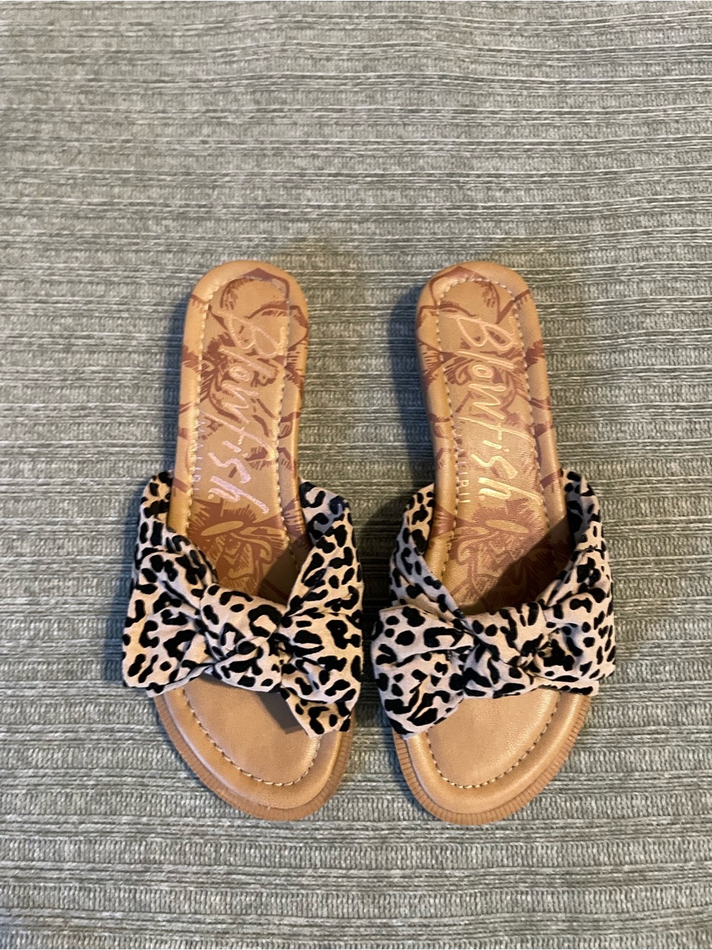 Blowfish Bow Slide Sandals, Size 10